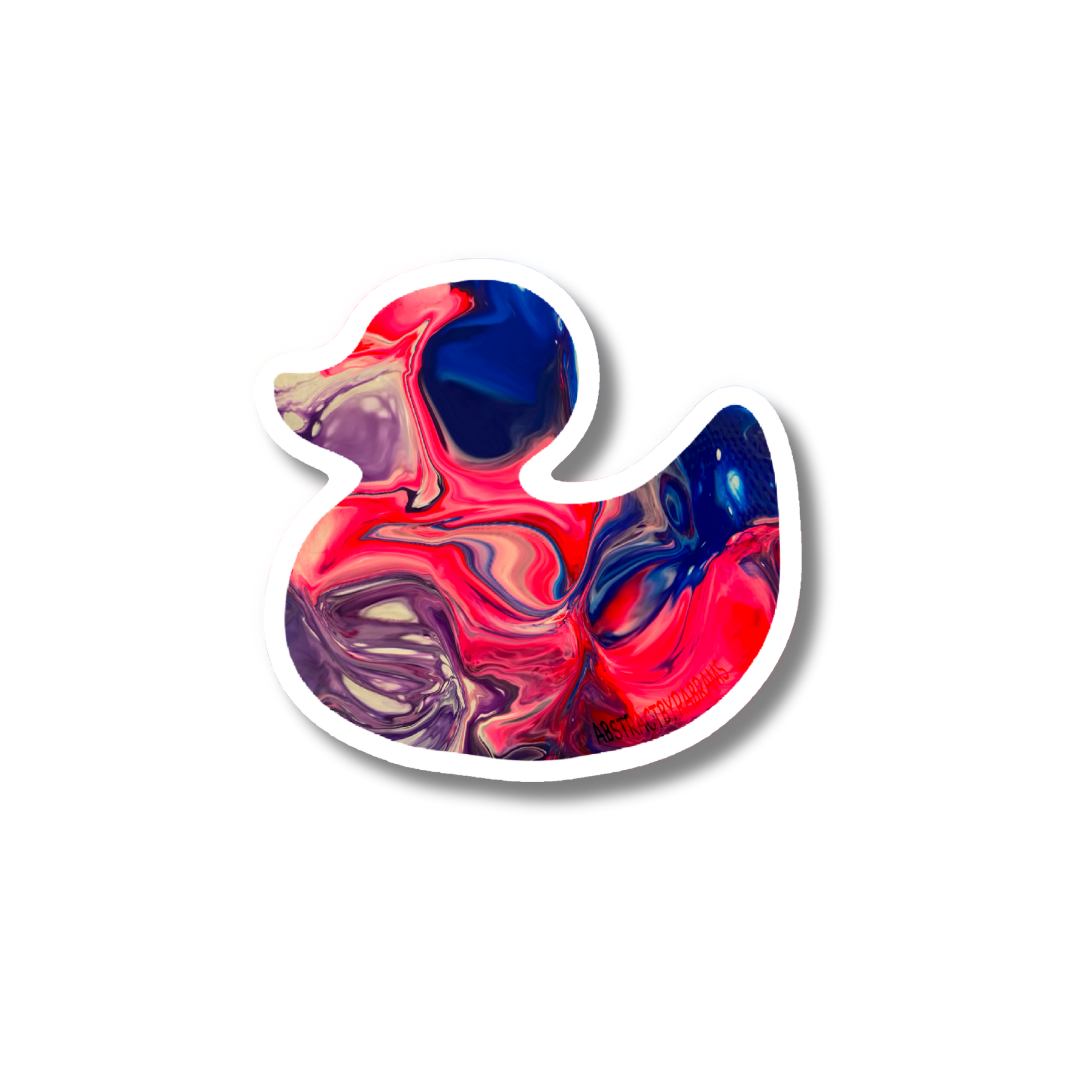 AbstractbyRabrams - Wholesale Sticker - Abstract Pride Flag Duck Sticker LGBTQ 9 Varieties Vinyl1