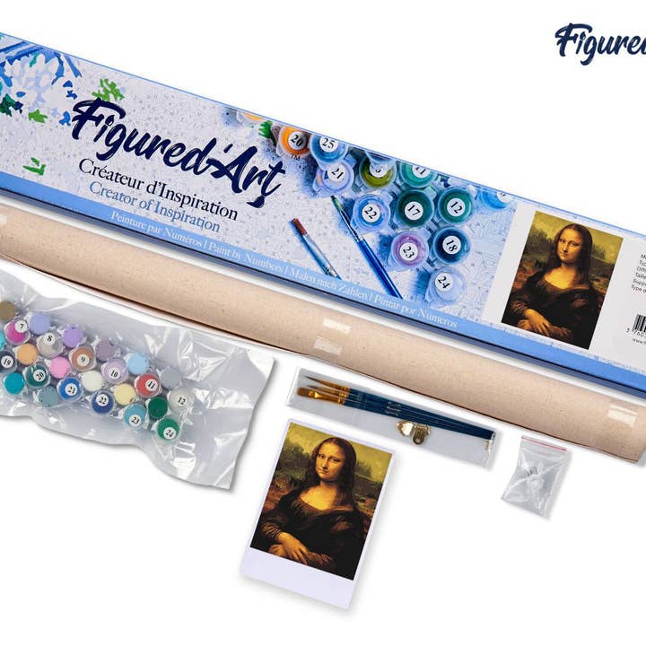 Figured'Art - Wholesale DIY Craft Kit - Paint by numbers - Da Vinci Mona Lisa La Joconde
