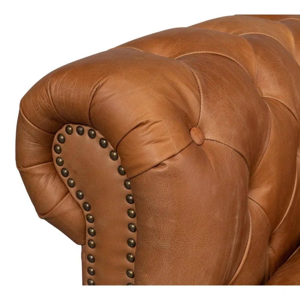 LOOMLAN - Wholesale Sofa - Chesterfield Kingston Sofa Tan Leather7