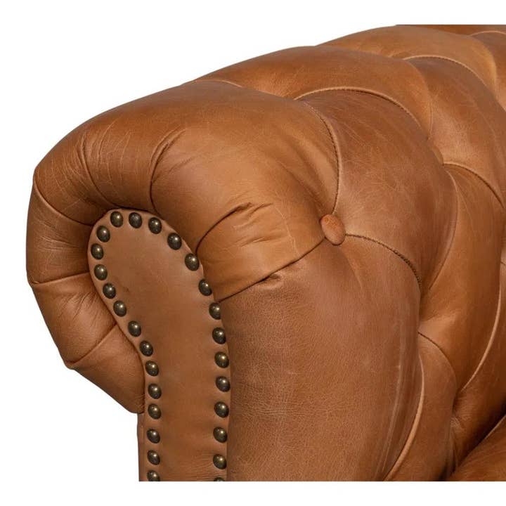LOOMLAN - Wholesale Sofa - Chesterfield Kingston Sofa Tan Leather7