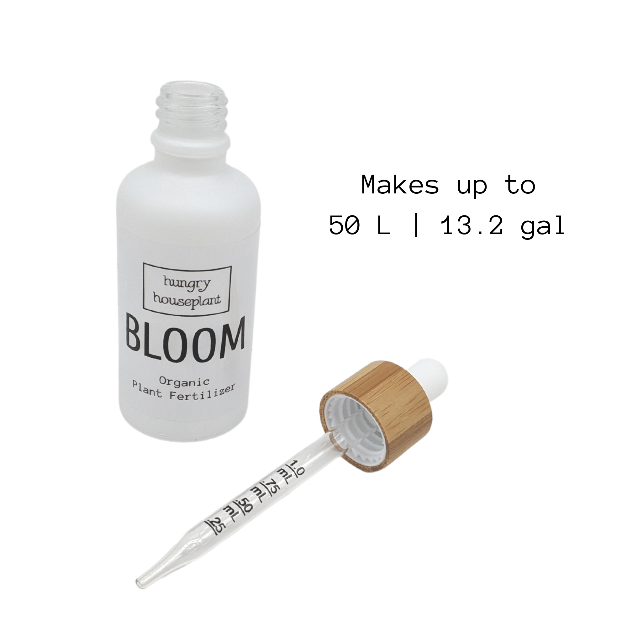 Hungry Houseplant - Wholesale Fertilizer - Case of 12: BLOOM Liquid Fish Fertilizer | 1.69 oz (50 ml)1