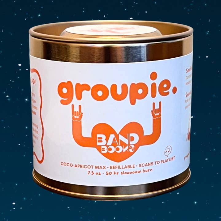 groupie candles - Wholesale Travel Candles - "Band Books" Playlist Candle (Play on Banned Books)0
