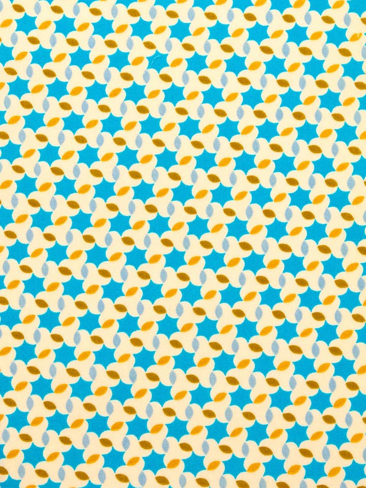 15m blue Moussem oilcloth for wholesale by Petit Pan