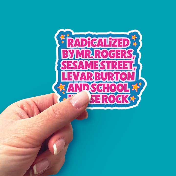 Shemazing Designs - Wholesale Sticker - Radicalized by Mr. Rogers Sticker | Funny Nostalgic Vinyl Decal for 80s & 90s Kids3