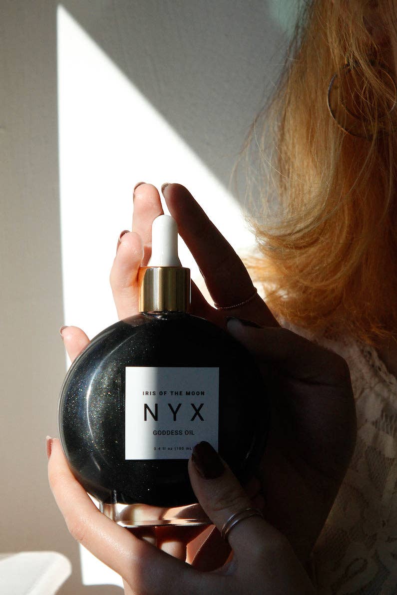 Luxury Scented Body Oils by Iris of the Moon – Óleo para banho/corpo por atacado – Óleo Corporal Perfumado Nyx5