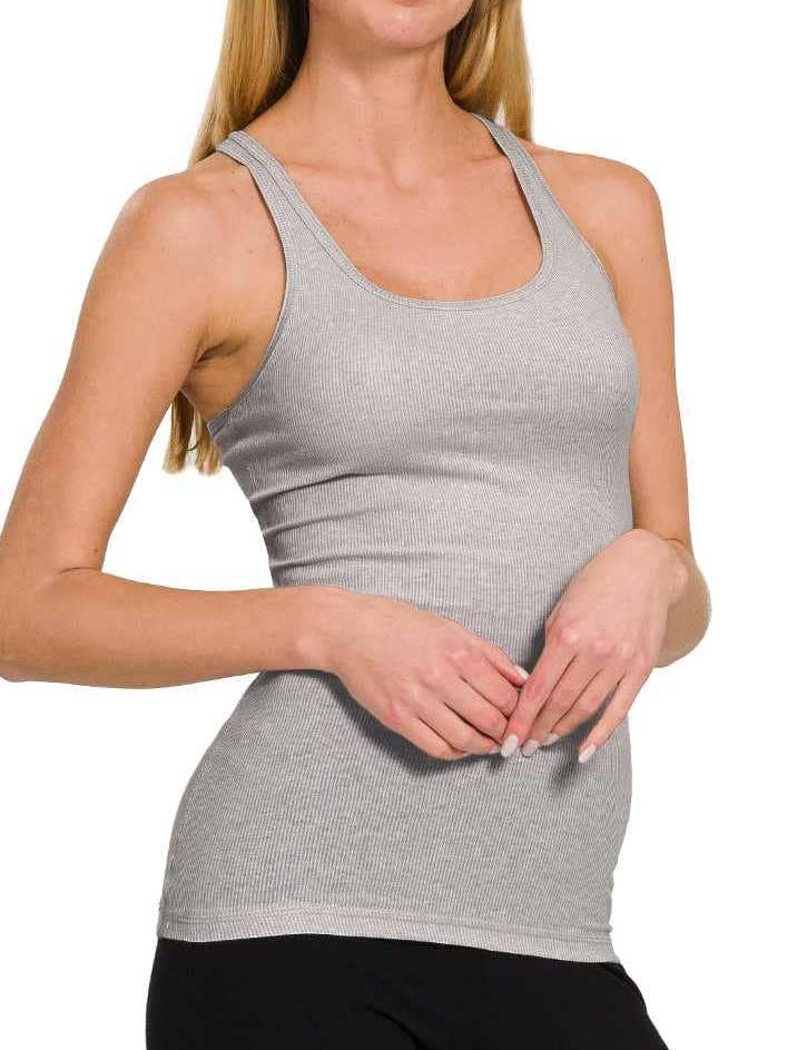 Tanque Racerback em malha elástica por atacado de Vanilla Monkey