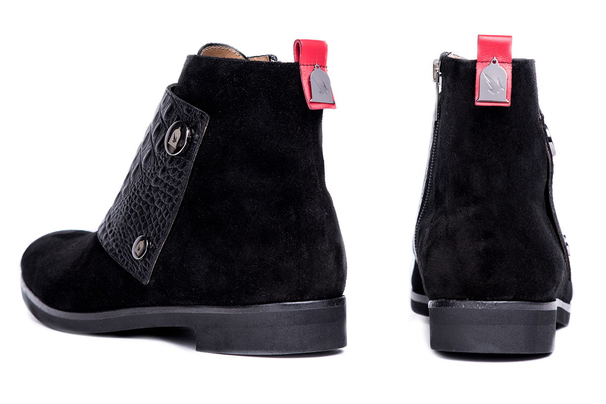 Zwart Zwarte suède laarzen: Mr Rupert voor groothandel op Faire2