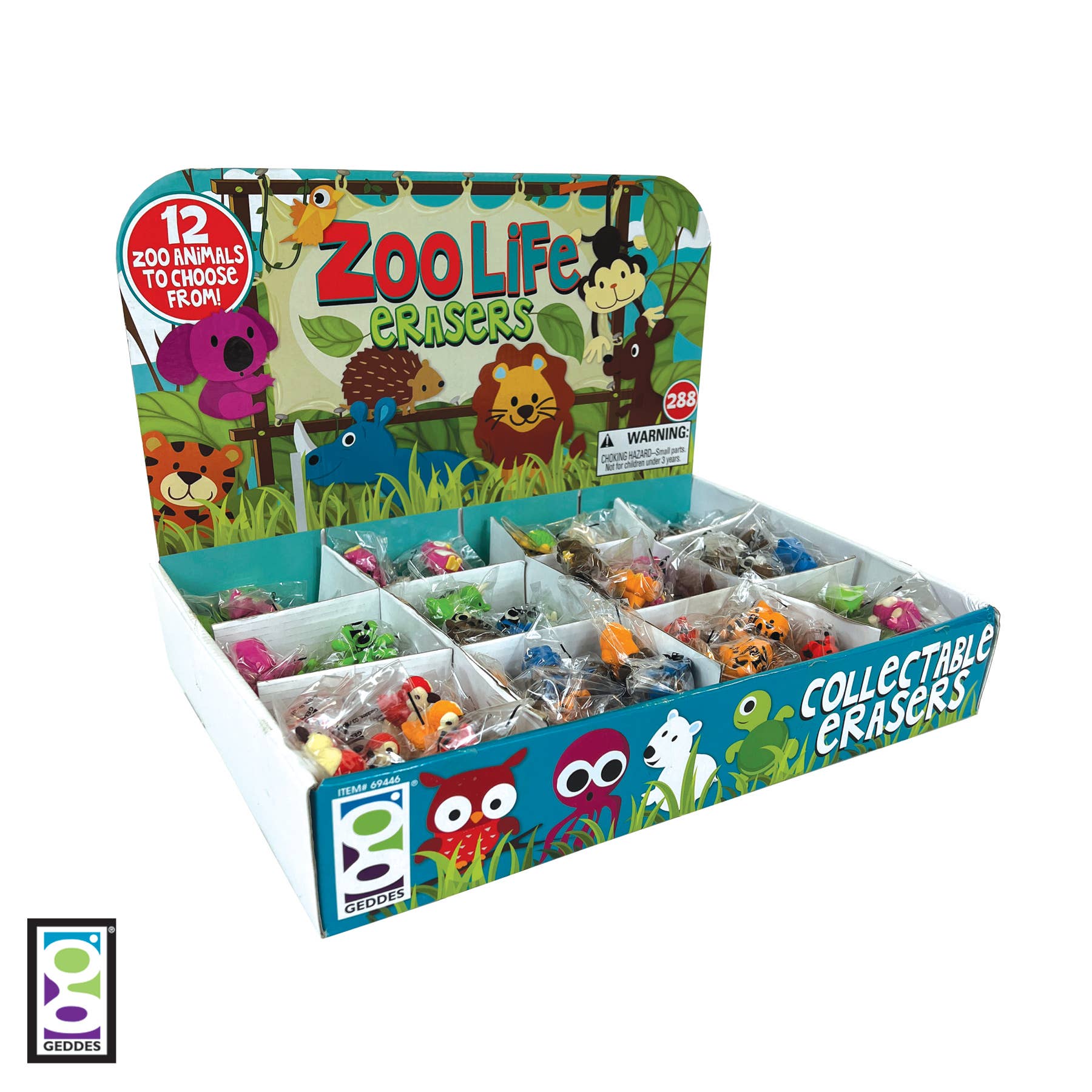 Geddes – wholesale Suddgummi – Geddes Zoo Life suddigumssortiment 288-pack5