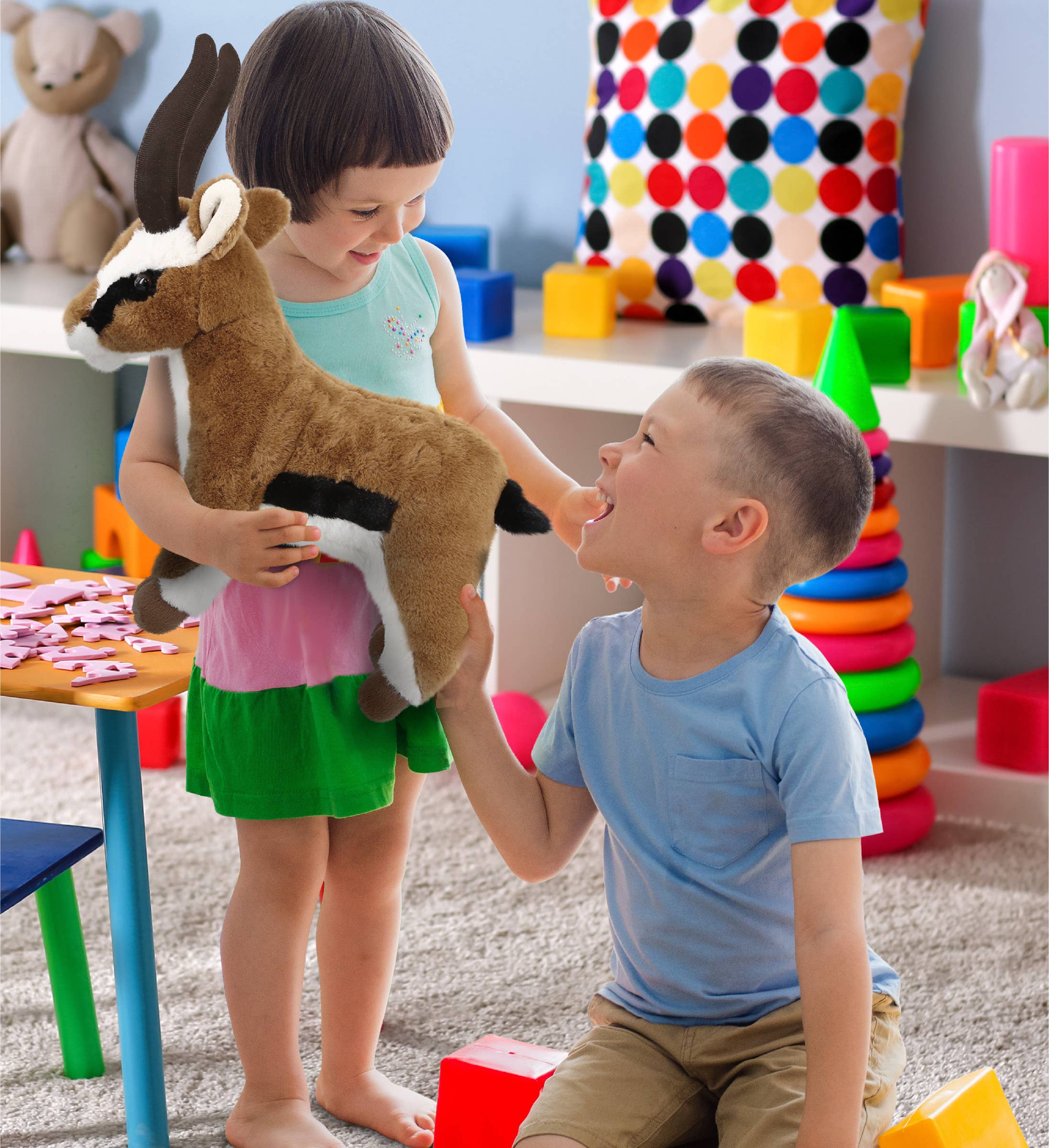 Cota Global - Vente Peluche – enfant et bébé - Peluche ultra-doux - Antilope 10"5