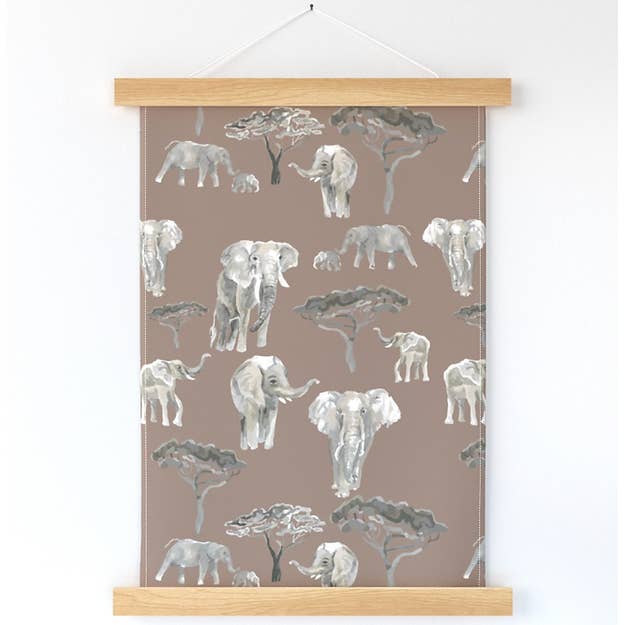 Tanzanian Elephant Wall Hanging for wholesale by Fox & Willow Design Studio
