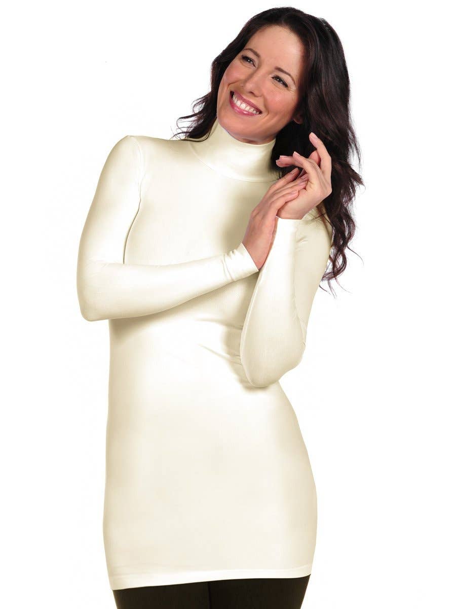 TINA Stephens Italy/Tees By Tina - Wholesale Dress - Women's - Long Sleeve Mock Tunic Slip Dress (8TS)0