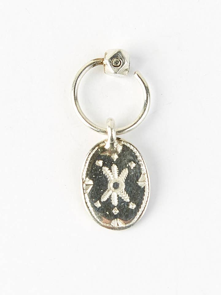 Manchetknop Sufjan in gegraveerd zilver voor wholesale door Ombre Claire