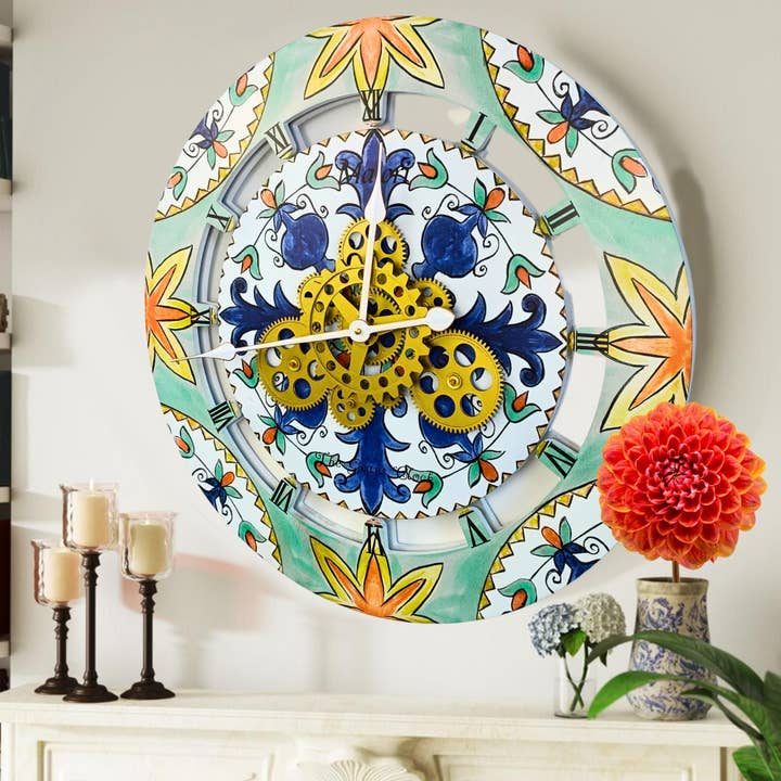 OROLOGIO DA PARETE ITALY LINE 24 POLLICI ROTONDO MAIORI per la vendita all'ingrosso da parte di The Gears Clock