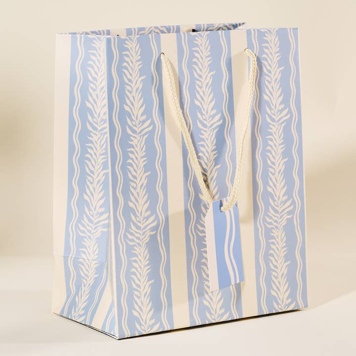 One & Only Paper - Wholesale Gift Bag - Blue Vine Medium Paper Gift Bag