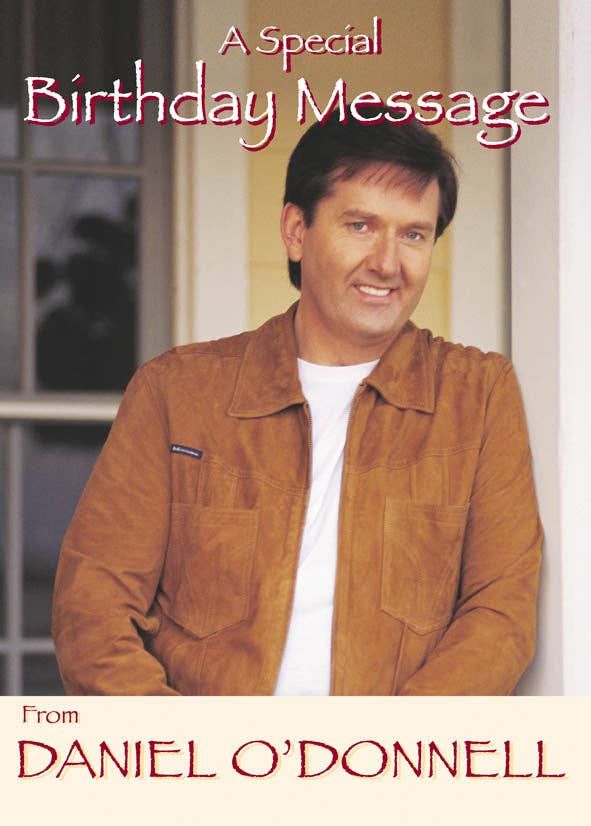 Danilo Promotions Ltd – wholesale Birthday card – Daniel O'Donnell Birthday Sound Card3