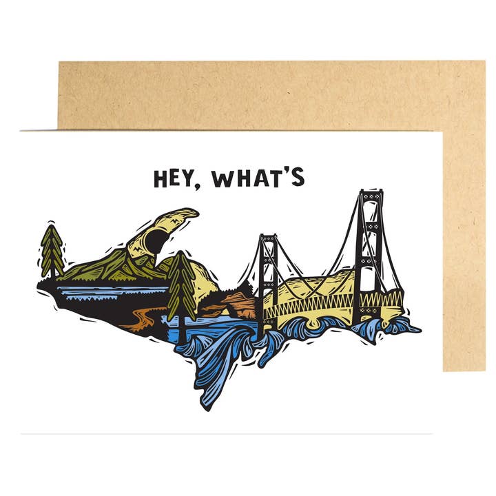 What's Up Card for wholesale by Woosah Outfitters