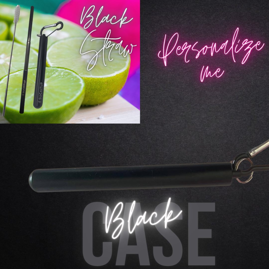 Suck It Up Straws - Vente Paille - Pailles métalliques télescopiques avec étui pour porte-clés et brosse de nettoyage82