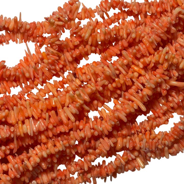 Light Orange Coral Pieces 16 inch Strand 10 mm Beads for wholesale by Whitestone Jewelry Co.