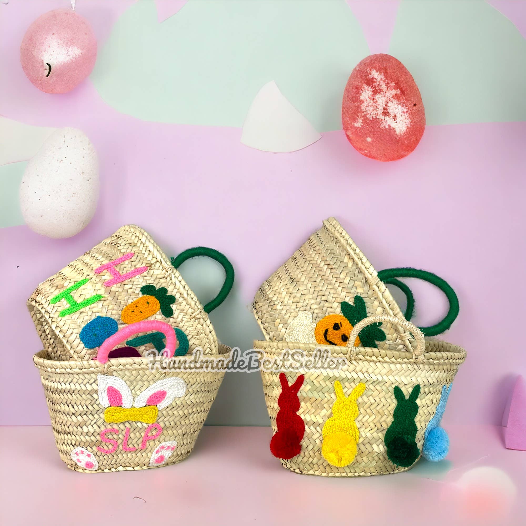 HandmadeBestSeller – wholesale Basket – Kids & baby – Personalized Easter Basket - Ideal Gift for Kids & Adults2