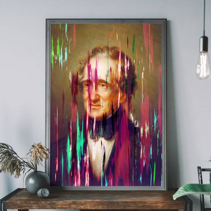 Paint Streaks Thomas Sully by Rembrandt Peale for wholesale by Ink & Drop