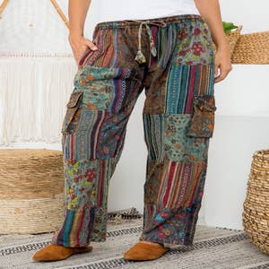 Rayon Palazzo Pant with Hand Embroidery, Bohemian Pants, Wide Leg Pant –  karmanepalcrafts
