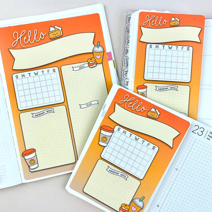 Odaterad Pumpkin Spice Månatlig Jumbo Klistermärke för wholesale av Shine Sticker Studio