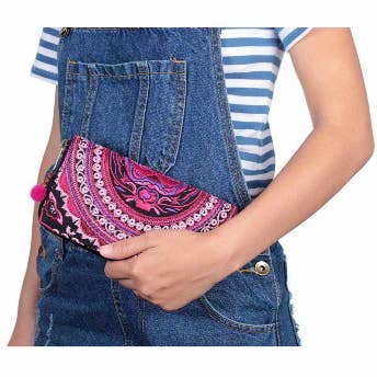 Lumily - Wholesale Wallet – Women's - Sunrise Embroidered Wallet | Limited Edition - Thailand12