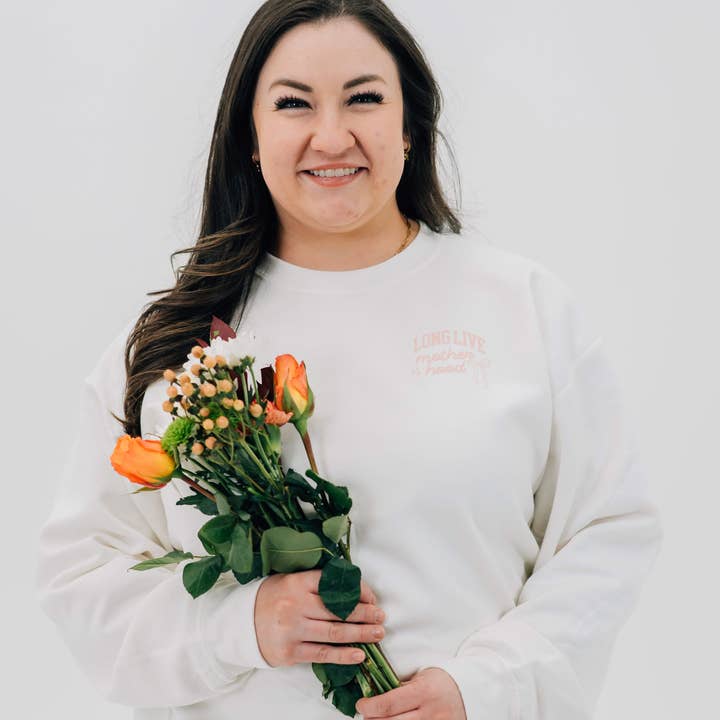 Long Live Motherhood Basic Fleece – Cozy Mom Sweatshirt | Little Mama Shirt Shop for wholesale by Little Mama Shirt Shop