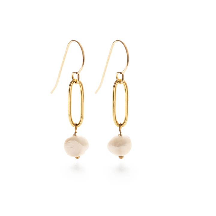 Amano Studio - Wholesale Dangle Earrings - Sweet Baby Jane Pearl Drops