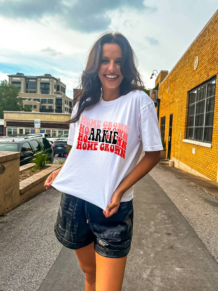 Uncommon Label - Wholesale Screen Printed T-Shirt - Women's - Home Grown Arkie Adult Arkansas Tee0