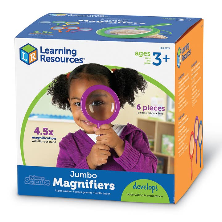 Learning Resources - Wholesale Toy Set - Kids - Primary Science™ Jumbo Magnifiers, Set of 6 (without stand)8