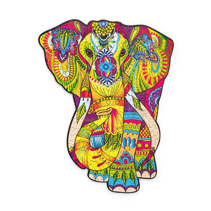 Wood Trick Splendid Elephant Unique Shaped Puzzle for wholesale by WoodTrick