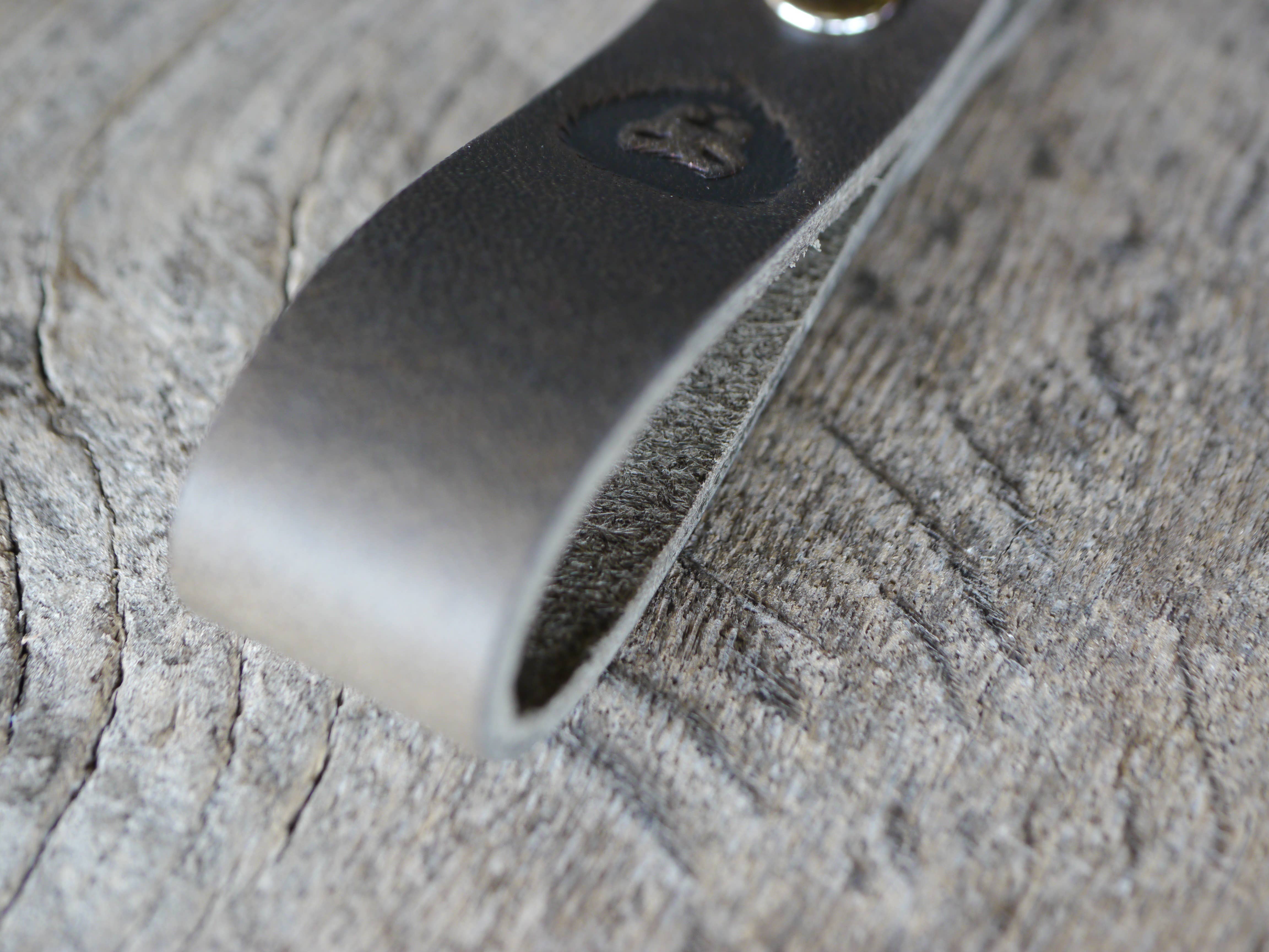 Kingsley Leather - Wholesale Keychain - Unisex - Leather Keychain - Rugged Grey2