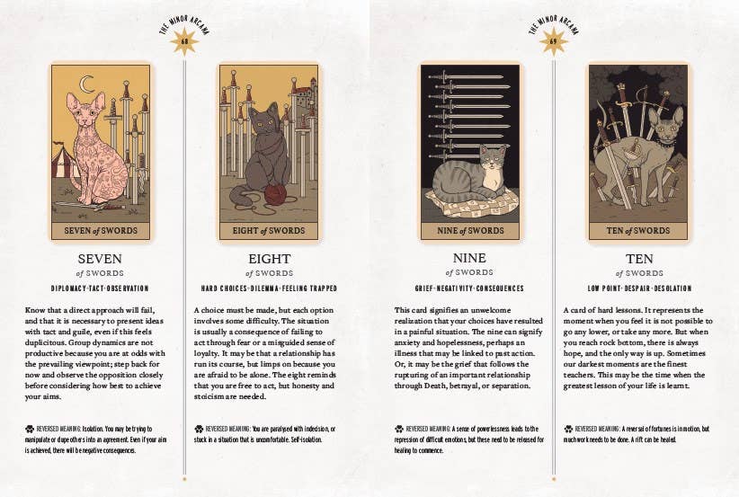 Abrams - Vente Cartes de tarot - Les chats règnent sur le Tarot de la Terre3