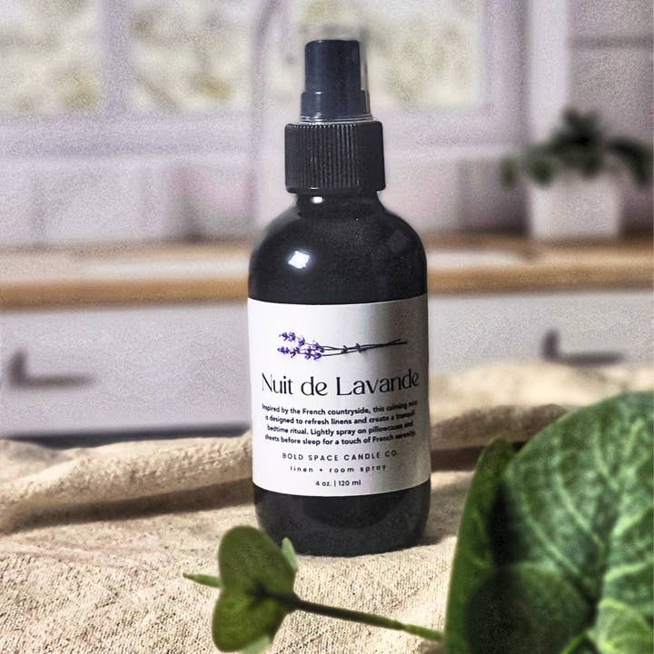 Bold Space Candle Co. - Wholesale Linen spray - Nuit de Lavande | Lavender Linen & Pillow Spray - 4 oz.2