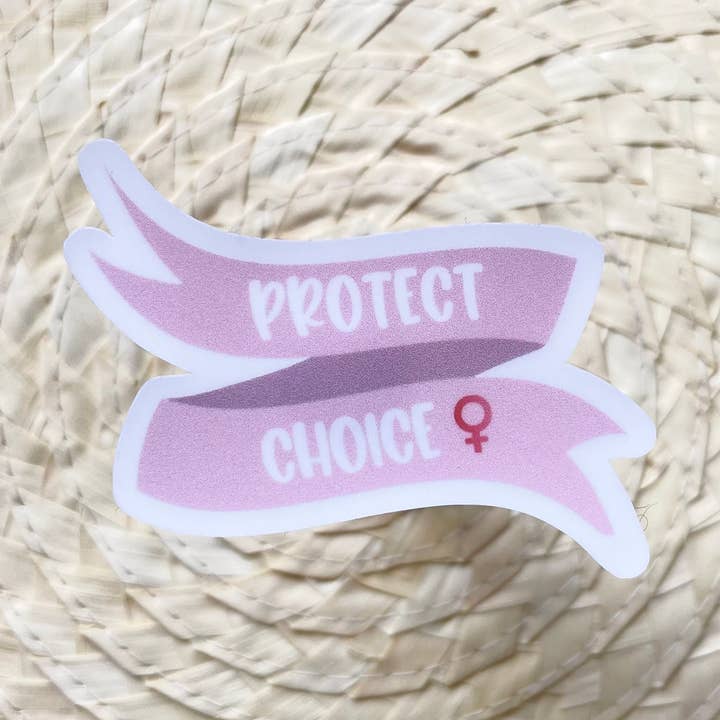 Autocollants féministes Protect Choice pour la vente par Maarte by Jan