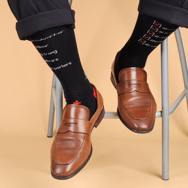 Selini New York - Vente Chaussettes – unisexe - Héros des soins de santé - Sauver des vies - Chaussettes fantaisie Ultra Premium2