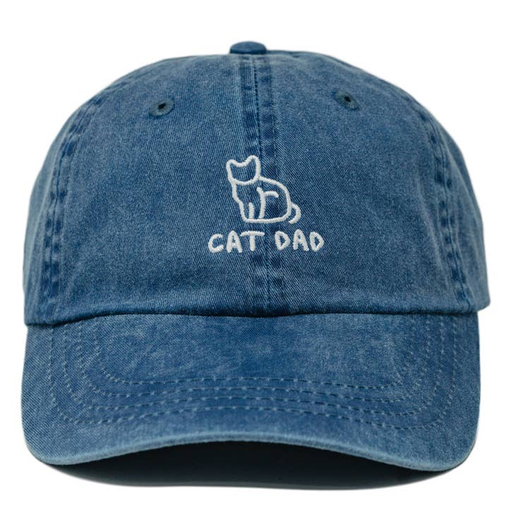The Hungry Sloth - Wholesale Baseball Cap - Men's - Cat Dad Embroidered Dad Hat