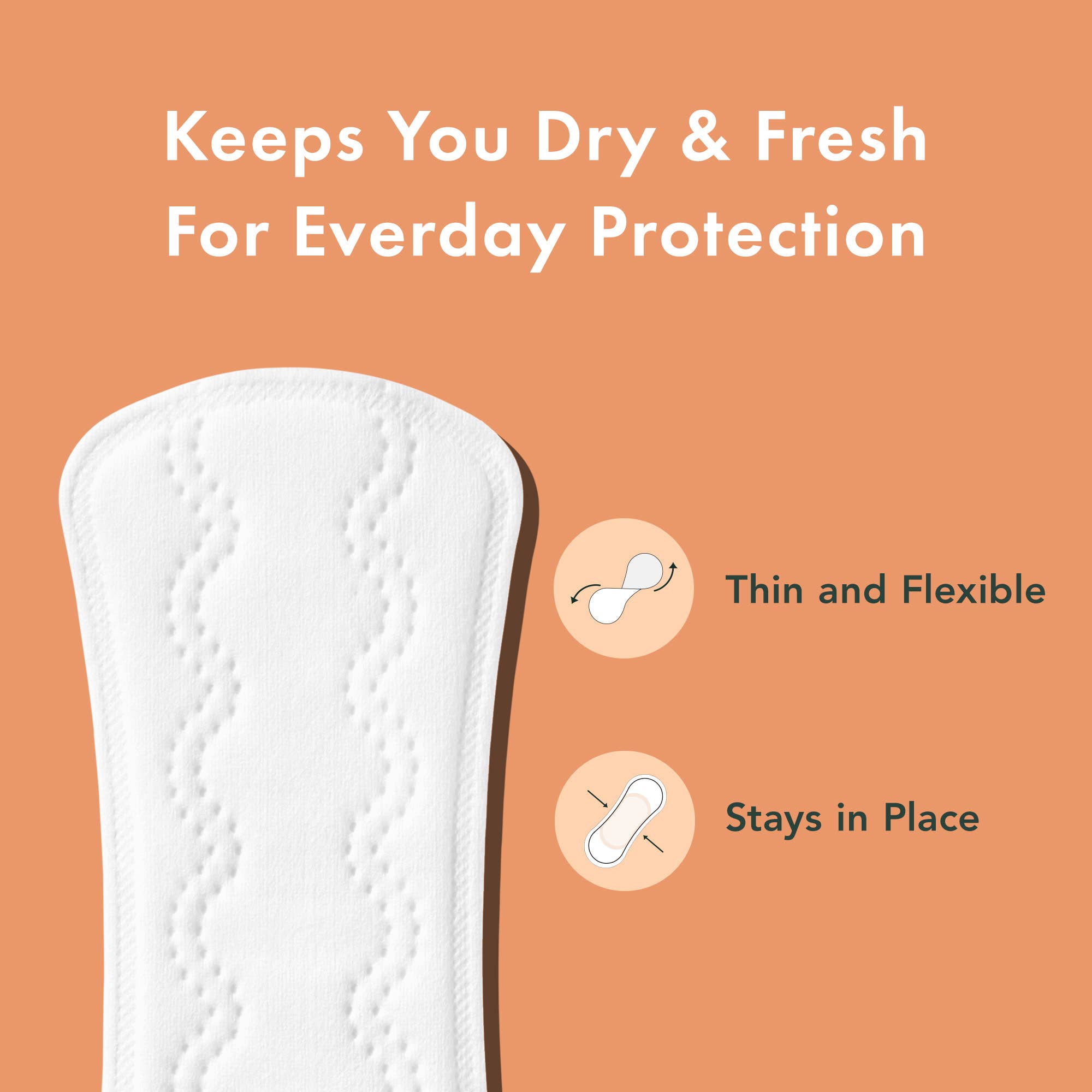 Rael - Wholesale Period Underwear - Women's - Rael Organic Cotton Cover Panty Liners - Regular1