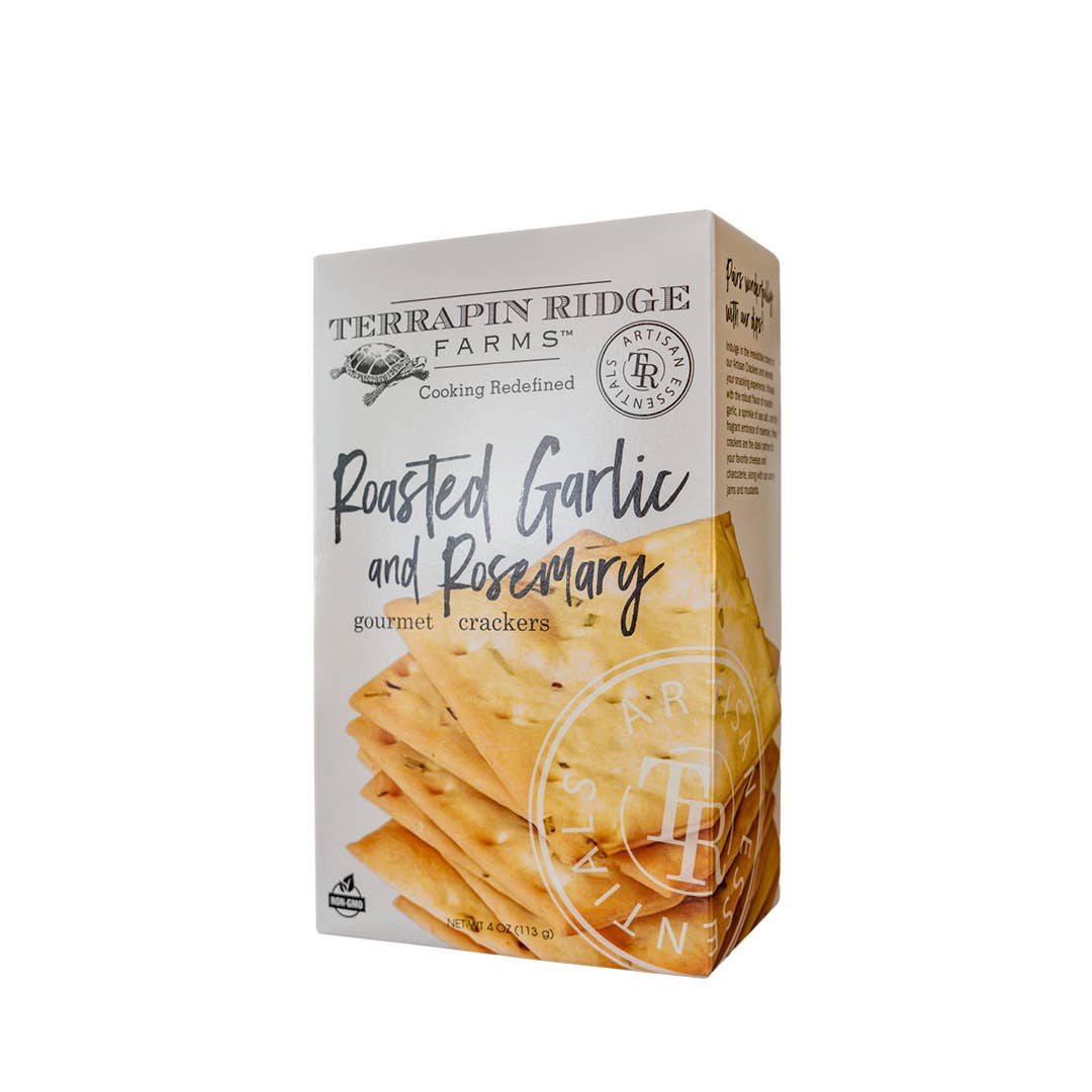 Terrapin Ridge Farms - Vente Biscuit salé - Crackers à l'ail rôti et au romarin