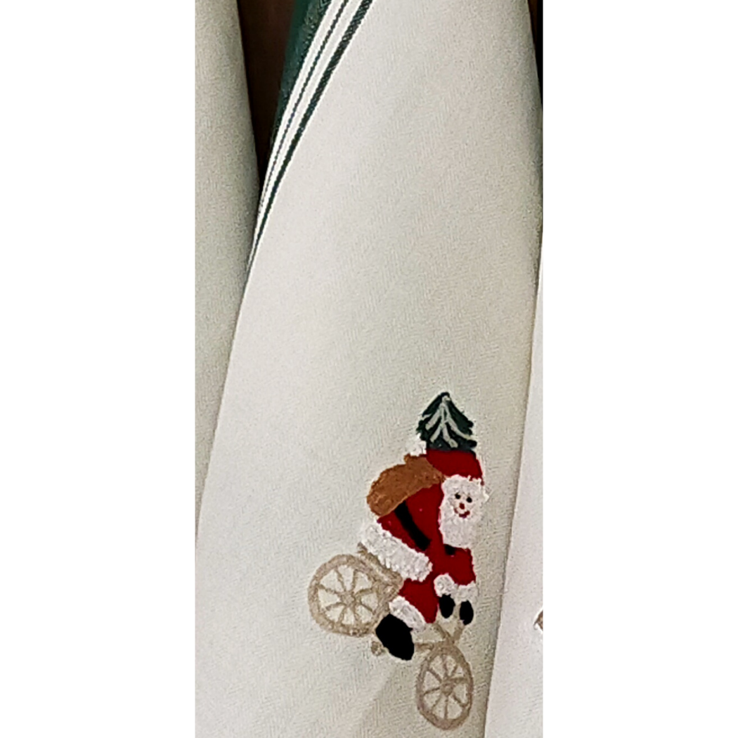 BUSATTI - Wholesale Tea Towel - TWO GREEN STRAWBERRIES CHRISTMAS TOWEL3