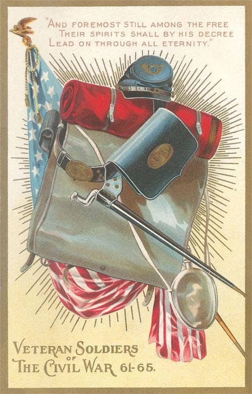 Found Image Press – Íman por atacado – Íman CW-10 Souvenir de Veteranos da Guerra Civil0