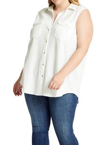 Lace Up Back Tank Plus Size for wholesale by Given Kale