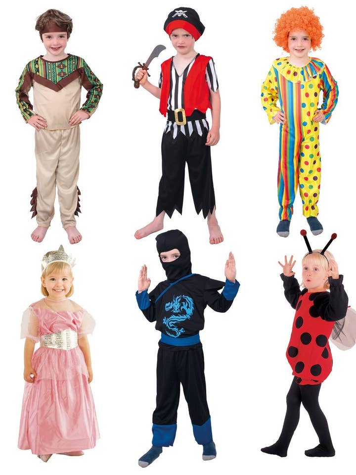 Disfraz de Carnaval - niño - 6 modelos - 1/2 y 3/4 años-PAR 36 para venta al por mayor de P'tit Clown