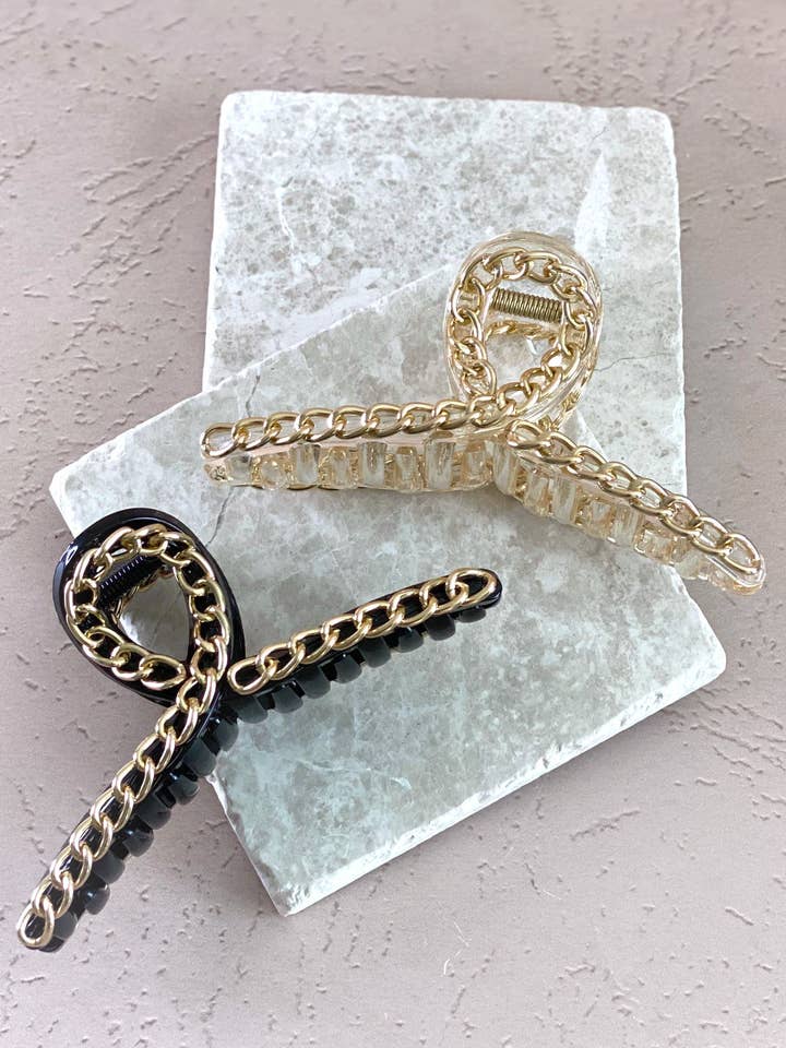 Gigi Chained Hair Claw for wholesale by Malionne
