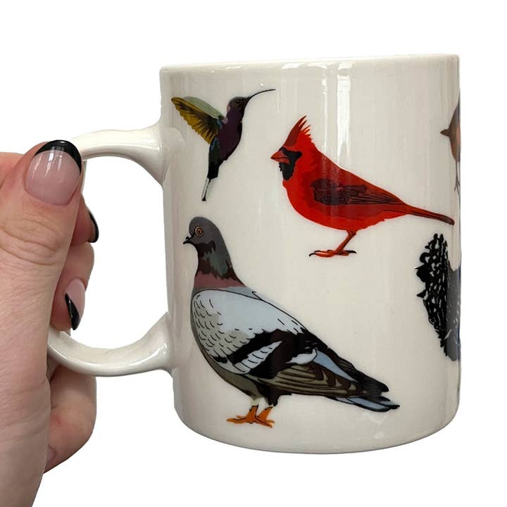 Bird Lovers Mug for wholesale by Drawn Goods