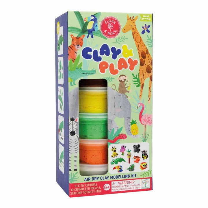 Bobangles - Wholesale DIY craft kit – Child - Floss & Rock Clay & Play - Jungle