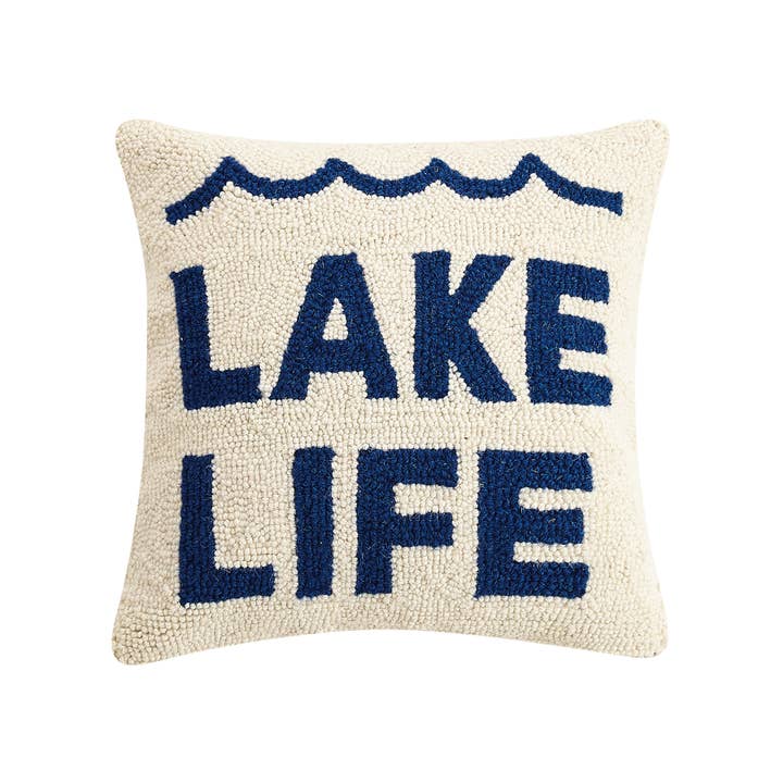 Peking Handicraft - Wholesale Throw/Decorative Pillow - Lake Life Hook Pillow
