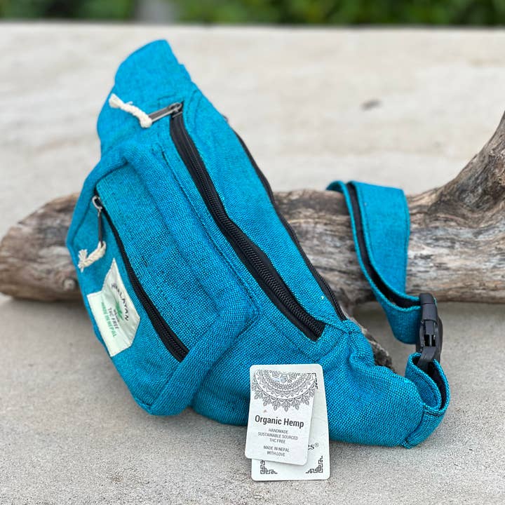 Lungta Imports - Wholesale Belt Bag - Women's - Eco-Friendly Boho Hippie Style Hemp Fanny Pack Hip Waist Bag8
