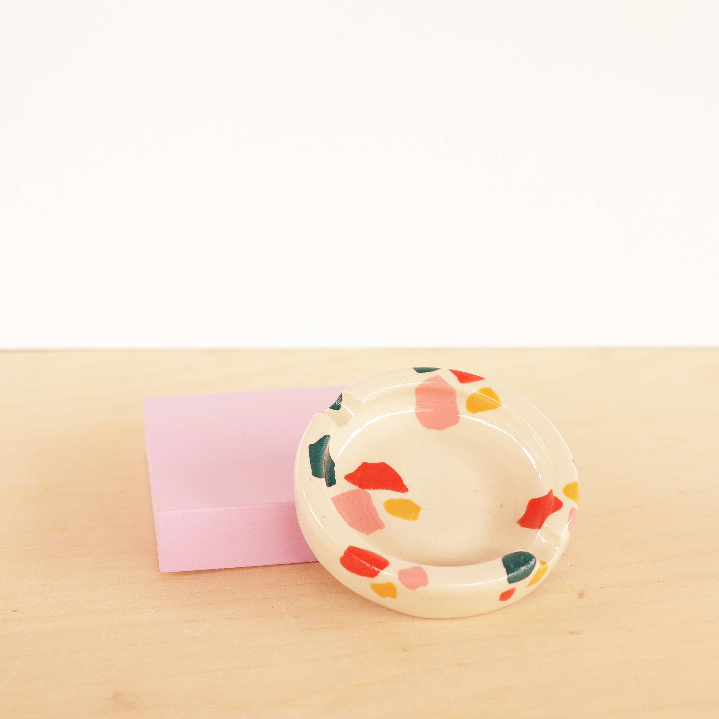 Nightshift Ceramics - Wholesale Ashtray - Small Ceramic Ashtray - Poppy2